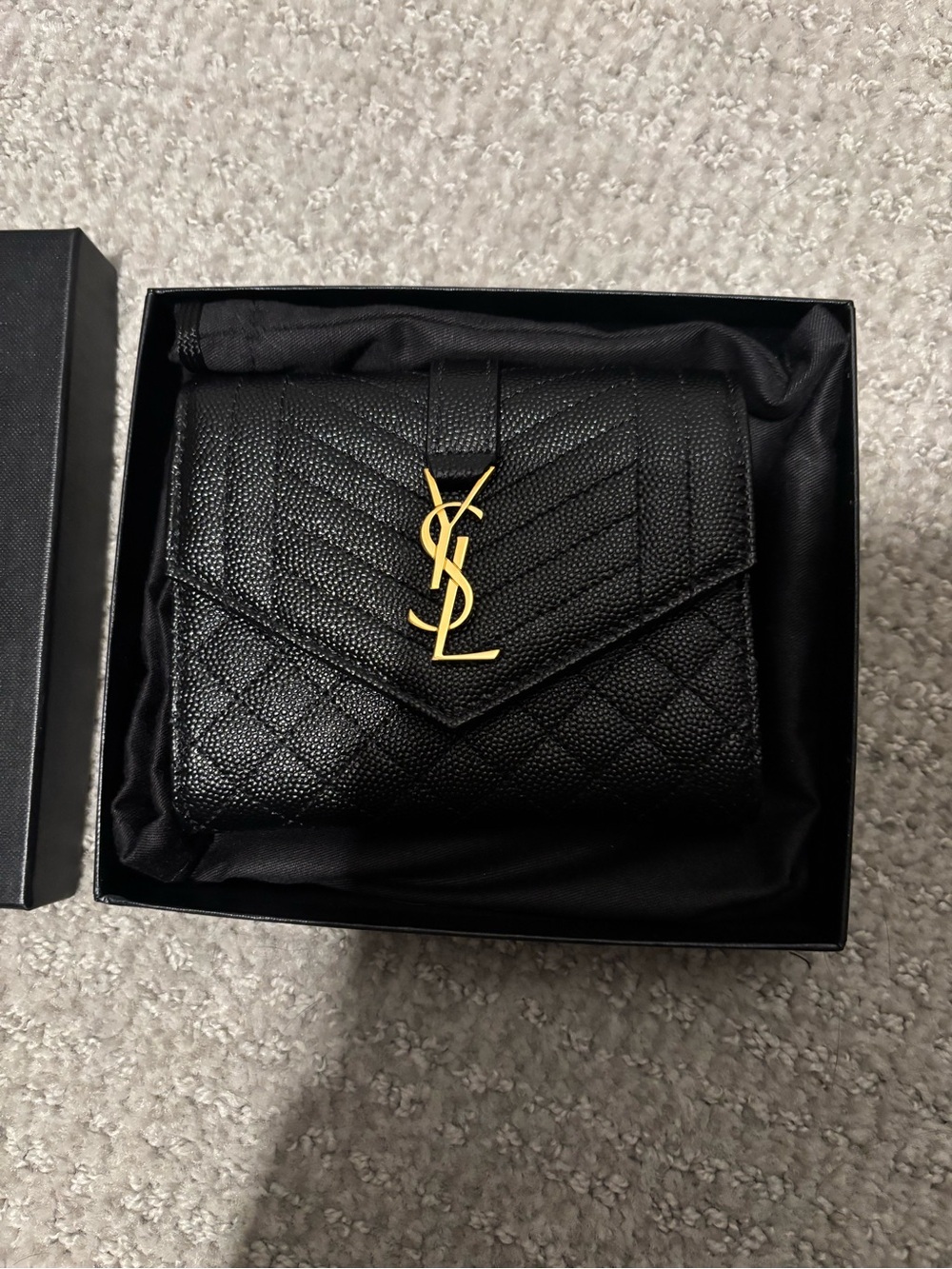 YSL Triquilt Wallet
